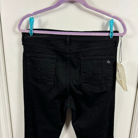 Rag & Bone Yuki Skinny in Coal Bar split front.  Size 30 - Picture 8 of 12